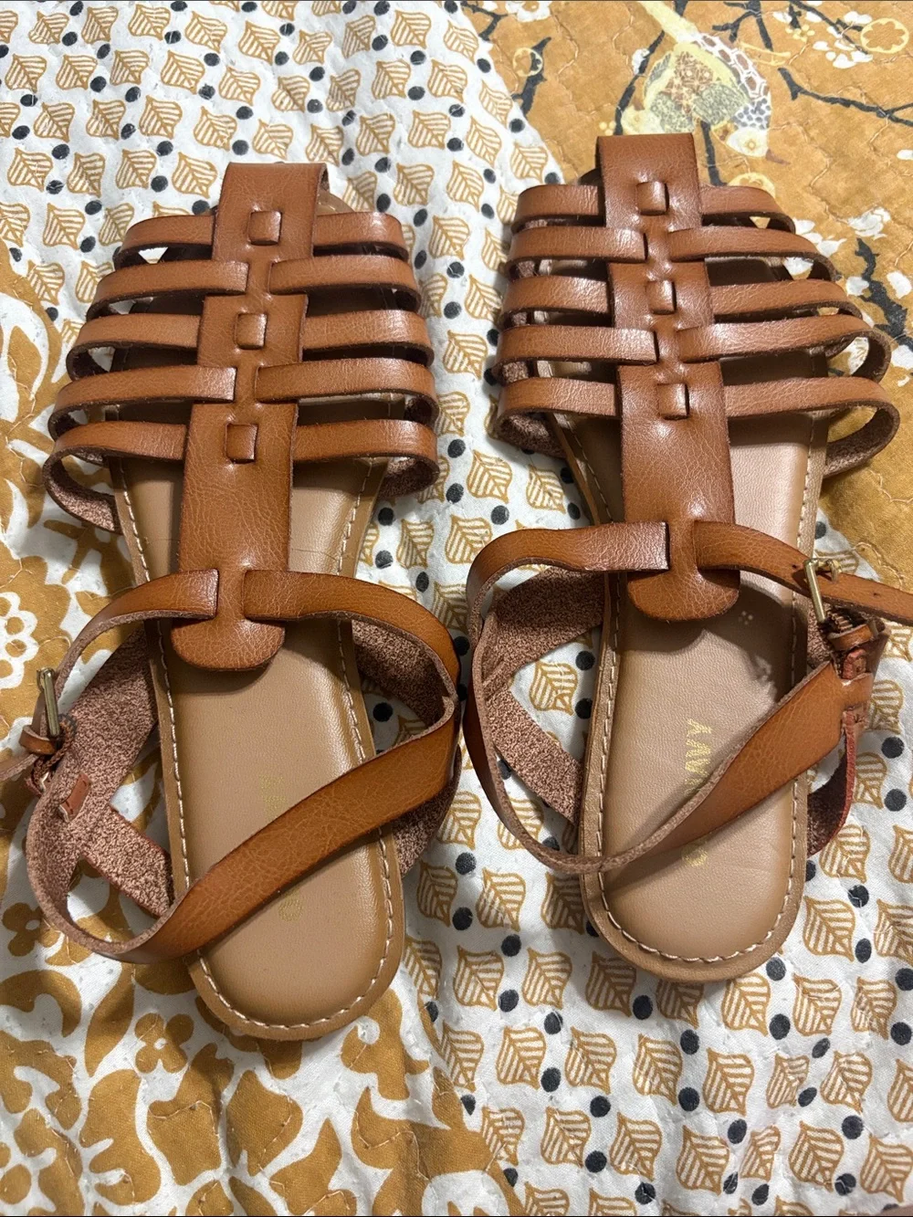 Old Navy Tan Brown Woven Espadrille Sandals